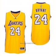 Camiseta Los Angeles Lakers Kobe Bryant NO 24 Amarillo