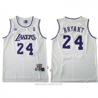 Camiseta Los Angeles Lakers Kobe Bryant NO 24 Blanco