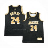 Camiseta Los Angeles Lakers Kobe Bryant NO 24 Select Series Oro Negro