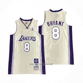 Camiseta Los Angeles Lakers Kobe Bryant NO 8 Hardwood Classics Hall Of Fame 2020 Oro
