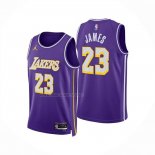 Camiseta Los Angeles Lakers Lebron James NO 23 Statement 2025-26 Violeta