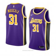 Camiseta Los Angeles Lakers Mike Muscala NO 31 Statement 2018-19 Violeta