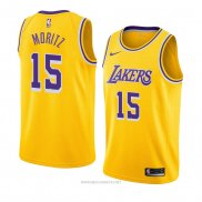 Camiseta Los Angeles Lakers Wagner Moritz NO 15 Icon 2018-19 Amarillo