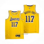 Camiseta Los Angeles Lakers x X-BOX Master Chief NO 117 Amarillo