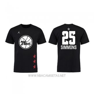 Camiseta Manga Corta Ben Simmons All Star 2019 Philadelphia 76ers Negro