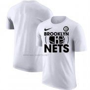 Camiseta Manga Corta Brooklyn Nets Blanco
