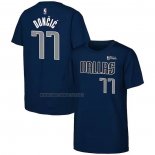 Camiseta Manga Corta Dallas Mavericks Luka Doncic 2024 NBA Finals Azul