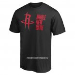 Camiseta Manga Corta Houston Rockets Whole New Game Negro