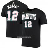 Camiseta Manga Corta Memphis Grizzlies Ja Morant Hardwood Classics Negro