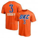 Camiseta Manga Corta Oklahoma City Thunder Josh Giddey Naranja