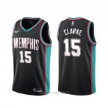 Camiseta Memphis Grizzlies Brandon Clarke NO 15 Classic Negro