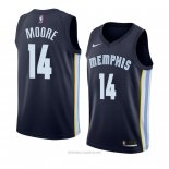 Camiseta Memphis Grizzlies Doral Moore NO 14 Icon 2018 Azul