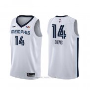 Camiseta Memphis Grizzlies Gorgui Dieng NO 14 Association Blanco