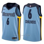 Camiseta Memphis Grizzlies Mario Chalmers NO 6 Statement 2017-18 Azul