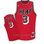 Camiseta Miami Heat Dwyane Wade NO 3 Retro Rojo