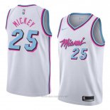 Camiseta Miami Heat Jordan Mickey NO 25 Ciudad 2018 Blanco