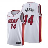 Camiseta Miami Heat Tyler Herro NO 14 Association 2019-20 Blanco