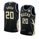 Camiseta Milwaukee Bucks A.C. Green NO 20 Statement 2022-23 Negro