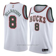 Camiseta Milwaukee Bucks Matthew Dellavedova NO 8 Classic 2018 Blanco