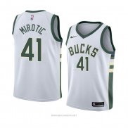 Camiseta Milwaukee Bucks Nikola Mirotic NO 41 Association 2018 Blanco