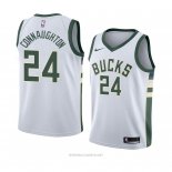 Camiseta Milwaukee Bucks Pat Connaughton NO 24 Association 2018 Blanco