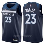 Camiseta Minnesota Timberwolves Jimmy Butler NO 23 2017-18 Azul