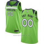 Camiseta Minnesota Timberwolves Nike Personalizada 17-18 Verde