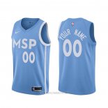 Camiseta Minnesota Timberwolves Personalizada Ciudad 2019-20 Azul