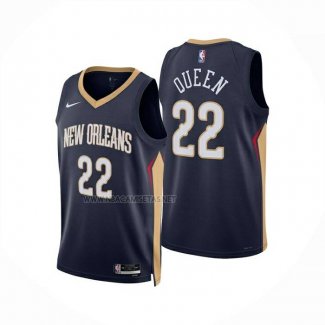 Camiseta New Orleans Pelicans Derik Queen NO 22 Icon 2025-26 Azul
