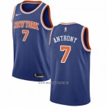 Camiseta New York Knicks Carmelo Anthony NO 7 Icon Azul