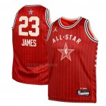 Camiseta Nino All Star 2024 Los Angeles Lakers LeBron James NO 23 Rojo