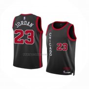 Camiseta Nino Chicago Bulls Michael Jordan NO 23 Ciudad 2023-24 Negro