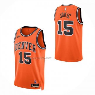 Camiseta Nino Denver Nuggets Nikola Jokic NO 15 Classic 2026-27 Naranja