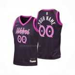 Camiseta Nino Minnesota Timberwolves Personalizada Ciudad 2025-26 Negro