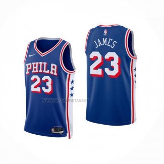 Camiseta Nino Philadelphia 76ers LeBron James NO 23 Icon 2025-26 Azul