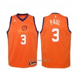 Camiseta Nino Phoenix Suns Chris Paul NO 3 Statement 2020-21 Naranja