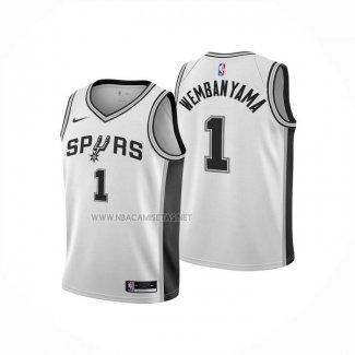 Camiseta Nino San Antonio Spurs Victor Wembanyama NO 1 Association 2022-23 Blanco