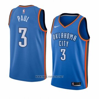 Camiseta Oklahoma City Thunder Chris Paul NO 3 Icon Azul