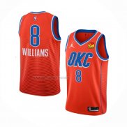 Camiseta Oklahoma City Thunder Jalen Williams NO 8 Statement Naranja