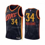 Camiseta Oklahoma City Thunder Kenrich Williams NO 34 Ciudad 2023-24 Negro