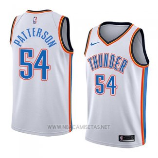 Camiseta Oklahoma City Thunder Patrick Patterson NO 54 Association 2018 Blanco