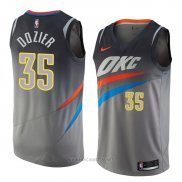 Camiseta Oklahoma City Thunder Pj Dozier NO 35 Ciudad 2018 Gris