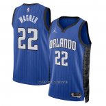 Camiseta Orlando Magic Franz Wagner NO 22 Statement 2022-23 Azul