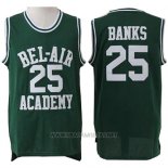 Camiseta Pelicula Bel-Air Academy Banks NO 25 Verde