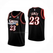 Camiseta Philadelphia 76ers Lebron James NO 23 Classia 2025-26 Negro
