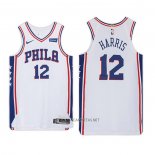 Camiseta Philadelphia 76ers Tobias Harris NO 12 Association Blanco