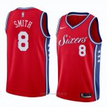 Camiseta Philadelphia 76ers Zhaire Smithstatement NO 8 Statement 2018 Rojo