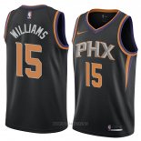 Camiseta Phoenix Suns Alan Williams NO 15 Statement 2018 Negro