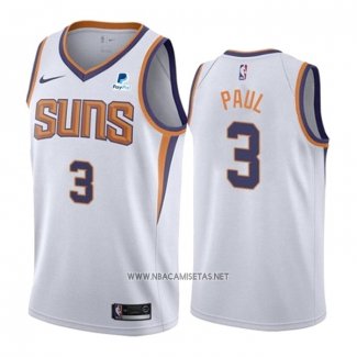 Camiseta Phoenix Suns Chris Paul NO 3 Association 2021 Blanco