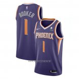 Camiseta Phoenix Suns Devin Booker NO 1 Icon 2021 Violeta